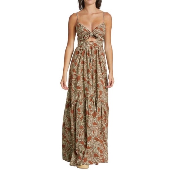 NWT A.L.C. Laura Paisley Cotton Maxi Dress - Picture 1 of 7
